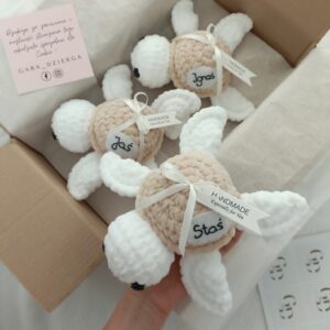 maskotka żółw z personalizacją handmade