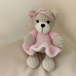 miś w sukience handmade