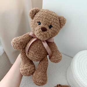 szydełkowy miś wykonany ręcznie